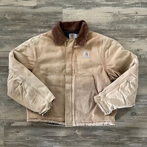 Vintage Carhartt J22 BRN Artic Detroit Jacket Size Large